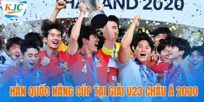 Hàn Quốc nâng cúp tại giải U23 châu Á 2020
