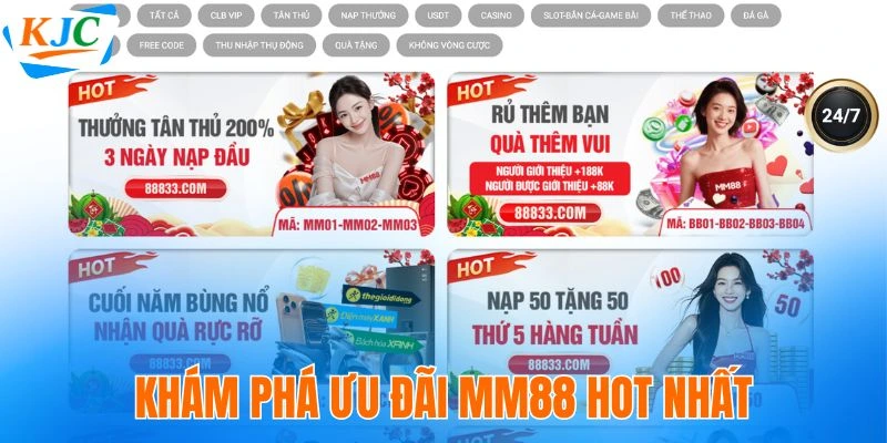 Khám phá ưu đãi MM88 hot nhất