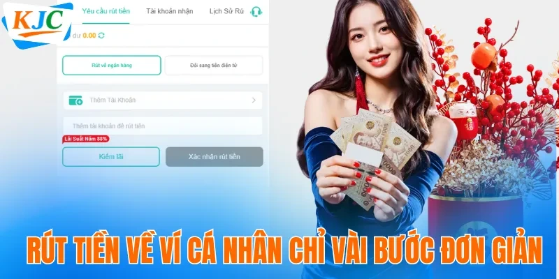 Rút tiền về ví cá nhân chỉ vài bước đơn giản