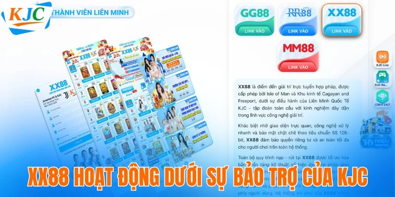 XX88 hoạt động dưới sự định hướng và bảo trợ của KJC